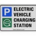 Electric vehicle charging station on site